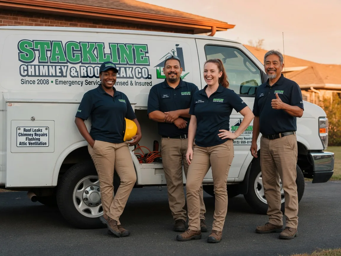 Chimney flashing repair company in Mannsville, OK